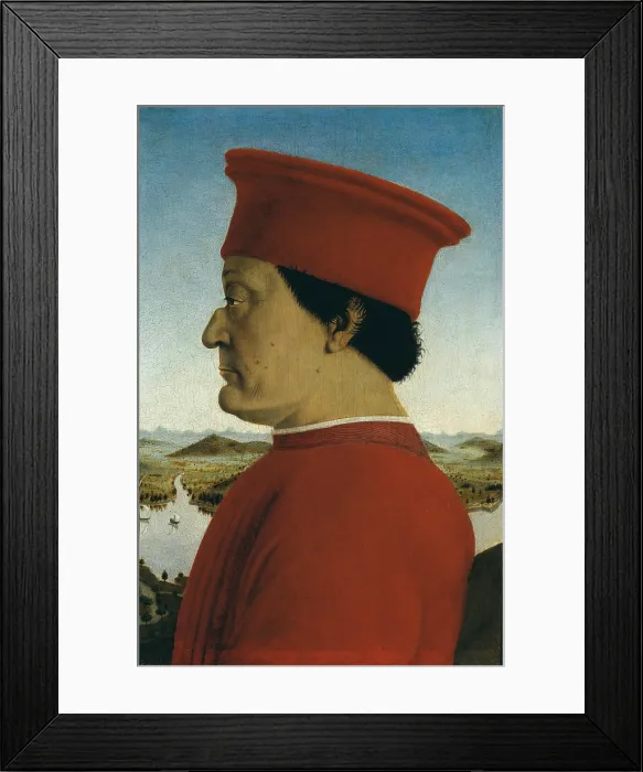 Framed Print : Diptych with the Duke and Duchess of Urbino and Triumphs (Portrait of Battista Sforza and Federico da Montefeltro) Framed Print : Diptych with the Duke and Duchess of Urbino and Triumphs (Portrait of Battista Sforza and Federico da Montefeltro)