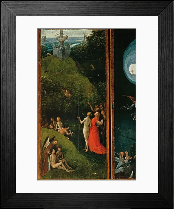 Framed Print : The Blessed and the Damned Souls (Visions of the Afterlife) - The Terrestrial Paradise, by Van Aeken Joren Anthoniszoon known as Bosch Hieronymus, 16th Century, 1500 -1504 Framed Print : The Blessed and the Damned Souls (Visions of the Afterlife) - The Terrestrial Paradise, by Van Aeken Joren Anthoniszoon known as Bosch Hieronymus, 16th Century, 1500 -1504