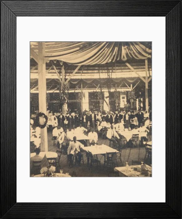 Framed Print : African American waiters at a banquet hall during the Sanitary Commission Fair of 1864 in Philadelphia, Pennsylvania Framed Print : African American waiters at a banquet hall during the Sanitary Commission Fair of 1864 in Philadelphia, Pennsylvania