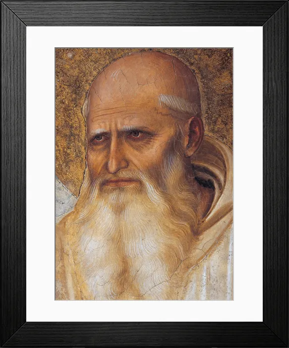 Framed Print : The Crucifixion and Saints, by Guido di Pietro (Piero) known as Beato Angelico, 1438 - 1446 about, 15th Century, fresco, cm 550 x 950 - Italy, Tuscany, Florence Framed Print : The Crucifixion and Saints, by Guido di Pietro (Piero) known as Beato Angelico, 1438 - 1446 about, 15th Century, fresco, cm 550 x 950 - Italy, Tuscany, Florence