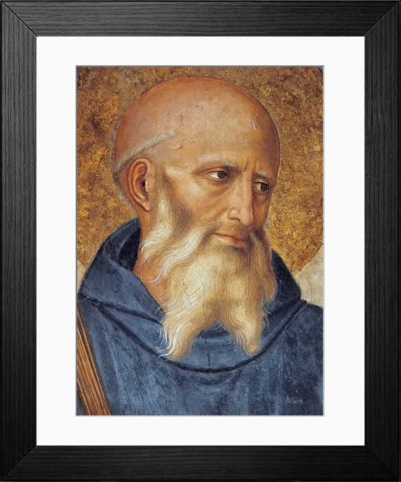 Framed Print : The Crucifixion and Saints, by Guido di Pietro (Piero) known as Beato Angelico, 1438 - 1446 about, 15th Century, fresco, cm 550 x 950 - Italy, Tuscany, Florence Framed Print : The Crucifixion and Saints, by Guido di Pietro (Piero) known as Beato Angelico, 1438 - 1446 about, 15th Century, fresco, cm 550 x 950 - Italy, Tuscany, Florence