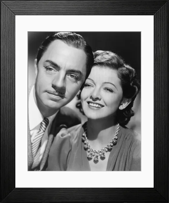 Framed Print : ANOTHER THIN MAN, from left: William Powell, Myrna Loy, 1939