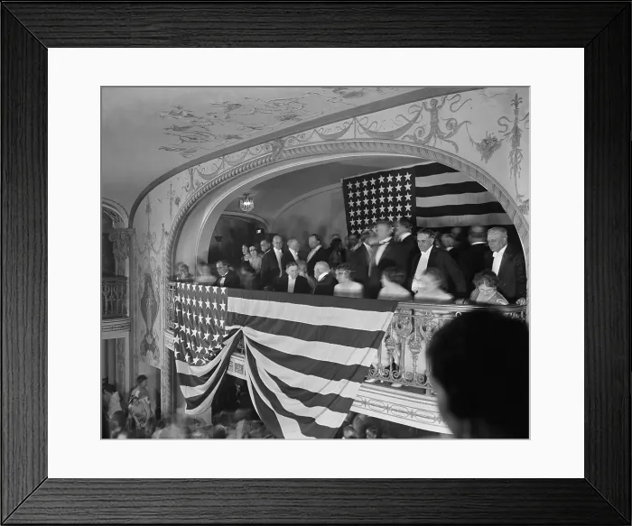 Framed Print : Vice President Charles Dawes and his party at a 1925 Charity Inaugural Ball, March 4, 1925