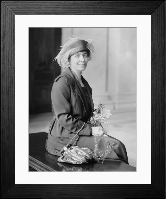 Framed Print : Grace Coolidge, wife of Vice President-elect Calvin Coolidge in Washington, D.C. March 1, 1921. (BSLOC_2015_16_39) Framed Print : Grace Coolidge, wife of Vice President-elect Calvin Coolidge in Washington, D.C. March 1, 1921. (BSLOC_2015_16_39)