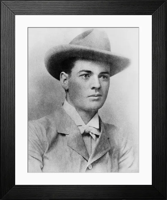 Framed Print : Herbert Hoover as a 23 year old mining engineer in Perth, West Australia, 1898. The future U.S