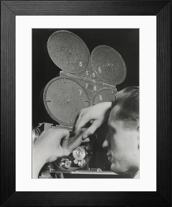 Framed Print : Film engineer using the Dunning Method