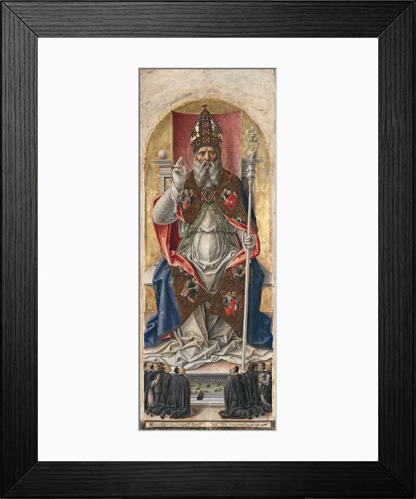 Framed Print : Polyptych with St
