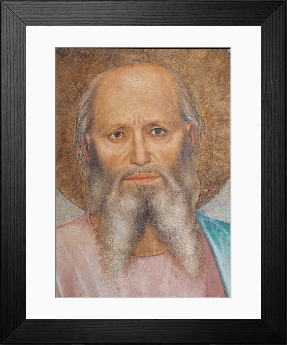 Framed Print : The Crucifixion and Saints, by Guido di Pietro (Piero) known as Beato Angelico, 1438 - 1446 about, 15th Century, fresco, cm 550 x 950 - Italy, Tuscany, Florence Framed Print : The Crucifixion and Saints, by Guido di Pietro (Piero) known as Beato Angelico, 1438 - 1446 about, 15th Century, fresco, cm 550 x 950 - Italy, Tuscany, Florence