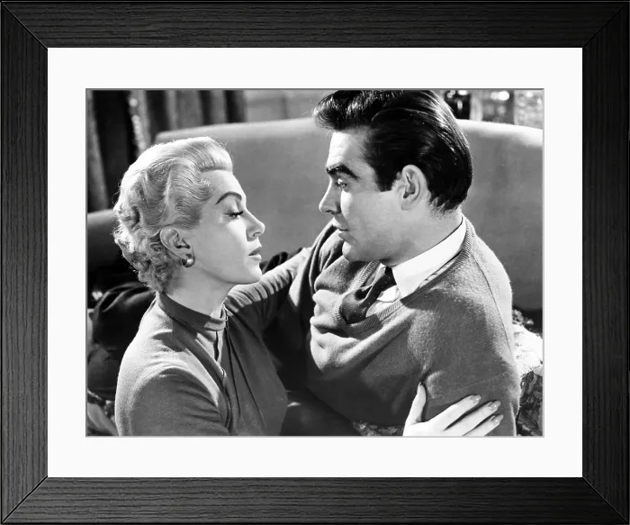 Framed Print : ANOTHER TIME, ANOTHER PLACE, from left, Lana Turner, Sean Connery, 1958