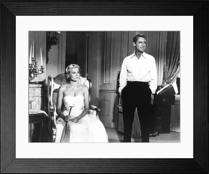 Framed Print : TO CATCH A THIEF, from left: Grace Kelly, Cary Grant, 1955 Framed Print : TO CATCH A THIEF, from left: Grace Kelly, Cary Grant, 1955
