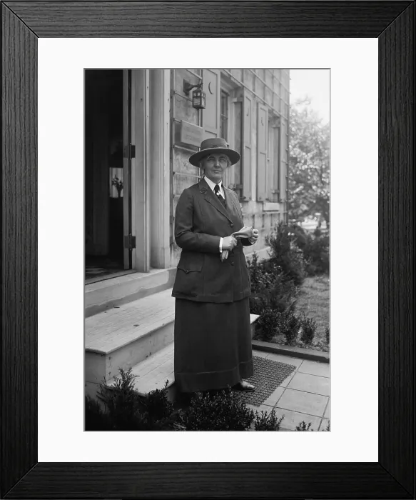 Framed Print : Lou Henry Hoover was National President of the Girl Scouts from 1922-25 Framed Print : Lou Henry Hoover was National President of the Girl Scouts from 1922-25
