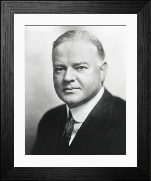Framed Print : President Herbert Hoover, ca. 1929. (BSLOC_2015_16_45)