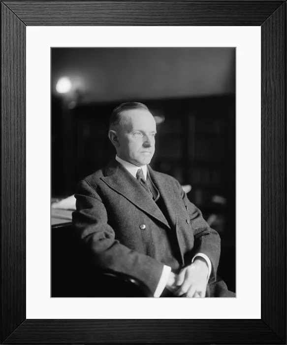 Framed Print : President Calvin Coolidge, ca. 1923-1928. (BSLOC_2015_15_92)