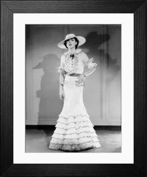 Framed Print : THIS SIDE OF HEAVEN, Mae Clarke, in a white organdy dress, 1934