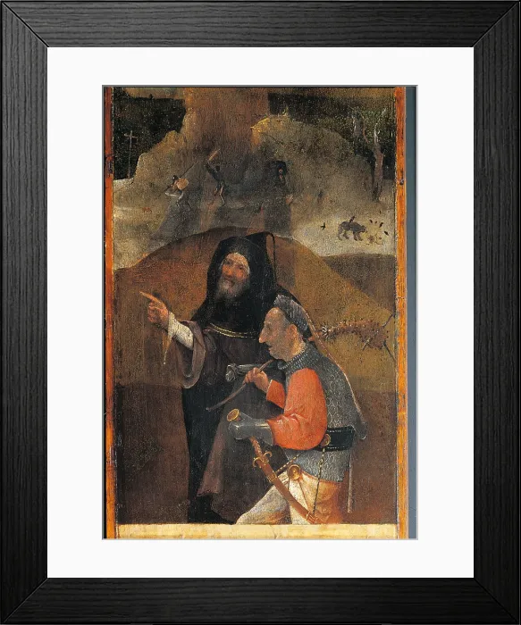 Framed Print : Triptych of the Crucified Martyr (Triptych of St Julia), by Joren Anthoniszoon Van Aeken known as Bosch Hieronymus, 1500 - 1504, 16th Century, oil on panel, cm 104 x 63 - Italy Framed Print : Triptych of the Crucified Martyr (Triptych of St Julia), by Joren Anthoniszoon Van Aeken known as Bosch Hieronymus, 1500 - 1504, 16th Century, oil on panel, cm 104 x 63 - Italy