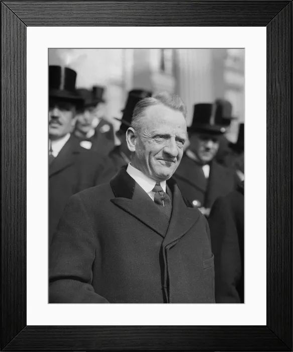 Framed Print : Carter Glass, Secretary of the Treasury from Dec. 16, 1918-Feb. 1, 1920. From 1920-46 he was U.S. Senator from Virginia