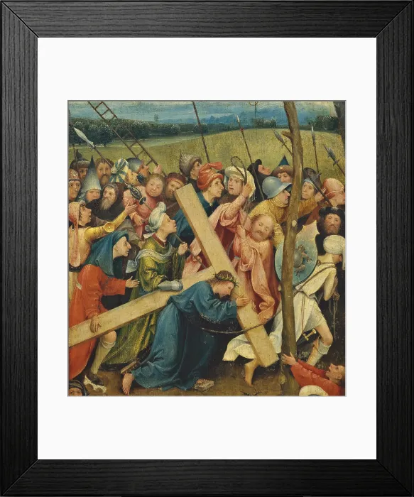 Framed Print : Road to Calvary, by Van Aeken Joren Anthoniszoon known as Bosch Hieronymus, 15th Century, 1490 about, oil on panel, cm 57, 2 x 32 - Austria, Wien, Wien, Kunsthistorisches Museum Framed Print : Road to Calvary, by Van Aeken Joren Anthoniszoon known as Bosch Hieronymus, 15th Century, 1490 about, oil on panel, cm 57, 2 x 32 - Austria, Wien, Wien, Kunsthistorisches Museum