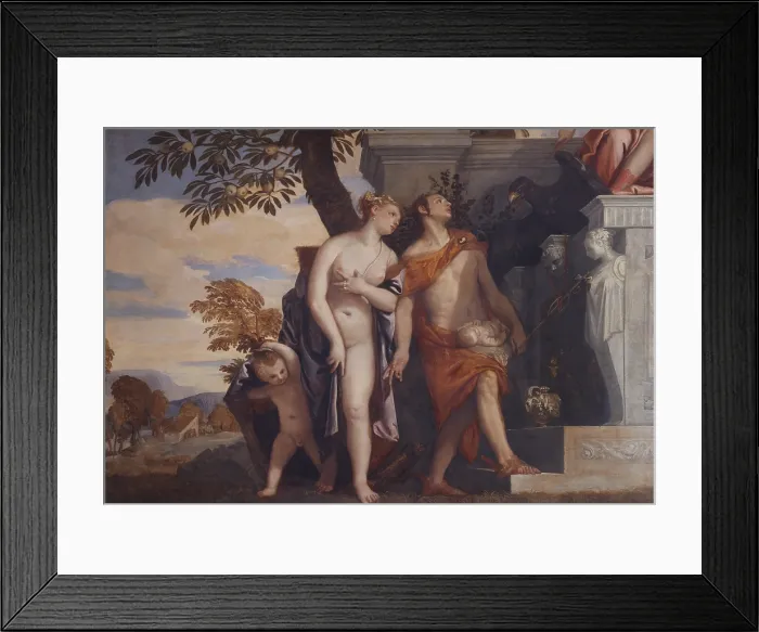 Framed Print : Venus and Mercury introducing to Jupiter thier son Anteros, by Caliari Paolo known as Veronese, 16th Century, 1565, oil on canvas, cm 150 x 243 - Italy, Tuscany, Florence Framed Print : Venus and Mercury introducing to Jupiter thier son Anteros, by Caliari Paolo known as Veronese, 16th Century, 1565, oil on canvas, cm 150 x 243 - Italy, Tuscany, Florence