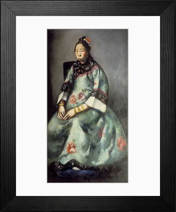 Framed Print : Liung Juk, by Primo Conti, 1924, 20th Century, oil on canvas, 150 x 80 cm - Italy, Tuscany, Florence, Modern Art Gallery. Whole artwork view Framed Print : Liung Juk, by Primo Conti, 1924, 20th Century, oil on canvas, 150 x 80 cm - Italy, Tuscany, Florence, Modern Art Gallery. Whole artwork view