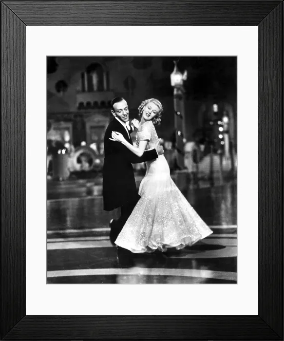 Framed Print : TOP HAT, Fred Astaire, Ginger Rogers, 1935, dancing