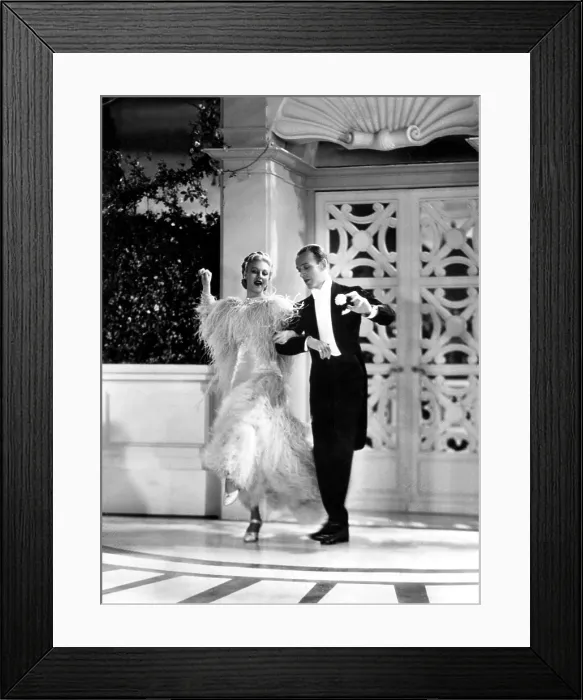 Framed Print : TOP HAT, Ginger Rogers, Fred Astaire, 1935
