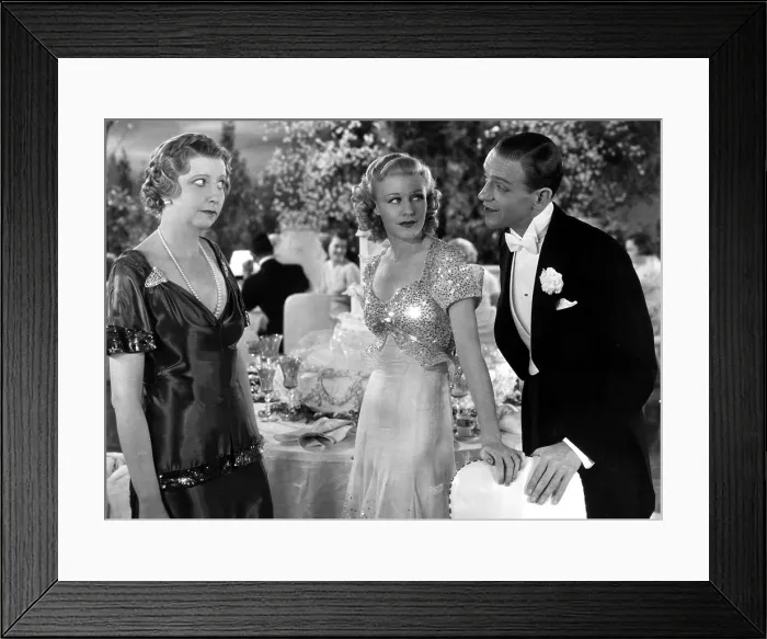 Framed Print : TOP HAT, Helen Broderick, Ginger Rogers, Fred Astaire, 1935