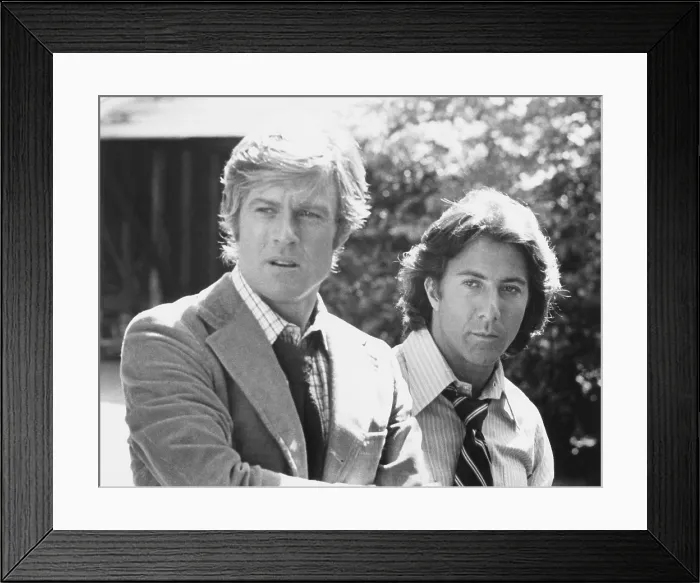 Framed Print : ALL THE PRESIDENT'S MEN, from left: Robert Redford, Dustin Hoffman, 1976