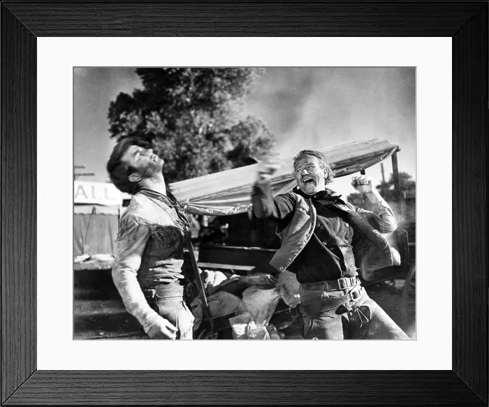Framed Print : RED RIVER, Montgomery Clift, John Wayne, 1948