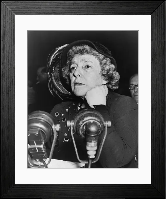 Framed Print : Dorothy Kenyon before the Senate Foreign Relations subcommittee, answering accusations of Joseph McCarthy that she aided communist front organizations Framed Print : Dorothy Kenyon before the Senate Foreign Relations subcommittee, answering accusations of Joseph McCarthy that she aided communist front organizations