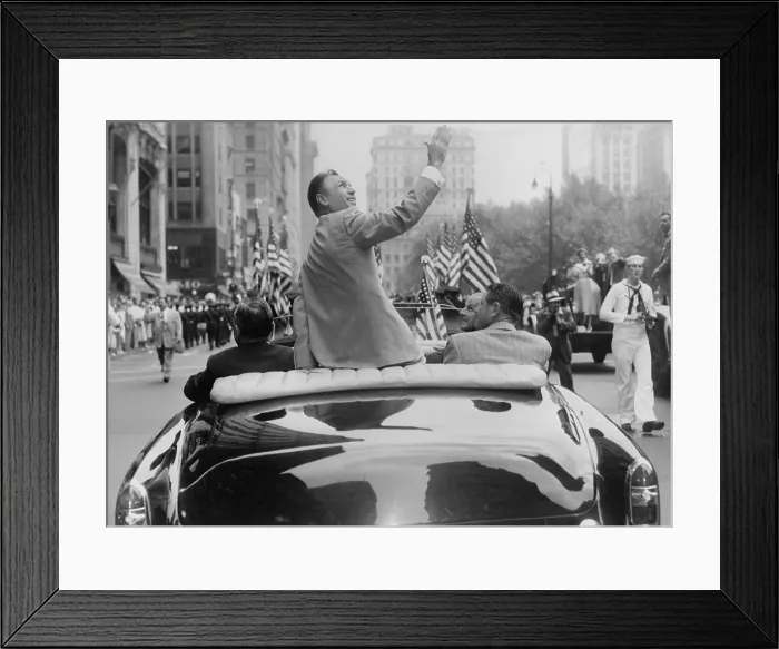 Framed Print : Ben Hogan honored in a ticker-tape parade in New York City. He had just returned from winning the 1953 British Open Championship. - (BSLOC_2014_17_180)