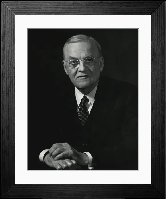 Framed Print : John Foster Dulles, was Eisenhower's Secretary of State, serving from 1953 until his death on April 22, 1959