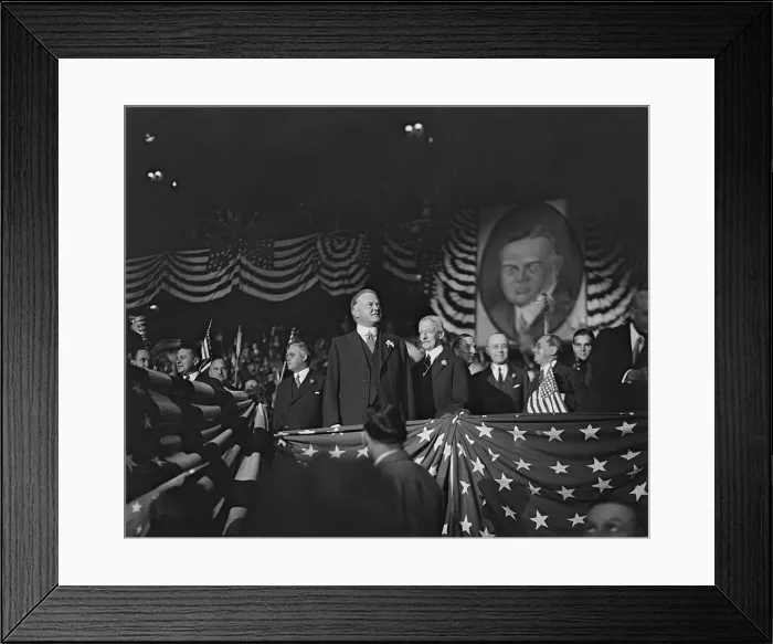 Framed Print : Republican Presidential Nominee Herbert Hoover in 1928. (BSLOC_2015_16_70)