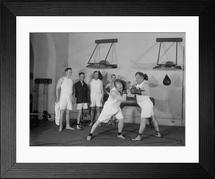 Framed Print : Congressional boxing match with spectators at the House Gymnasium in the Capitol. Dec. 15, 1923. (BSLOC_2015_16_111) Framed Print : Congressional boxing match with spectators at the House Gymnasium in the Capitol. Dec. 15, 1923. (BSLOC_2015_16_111)