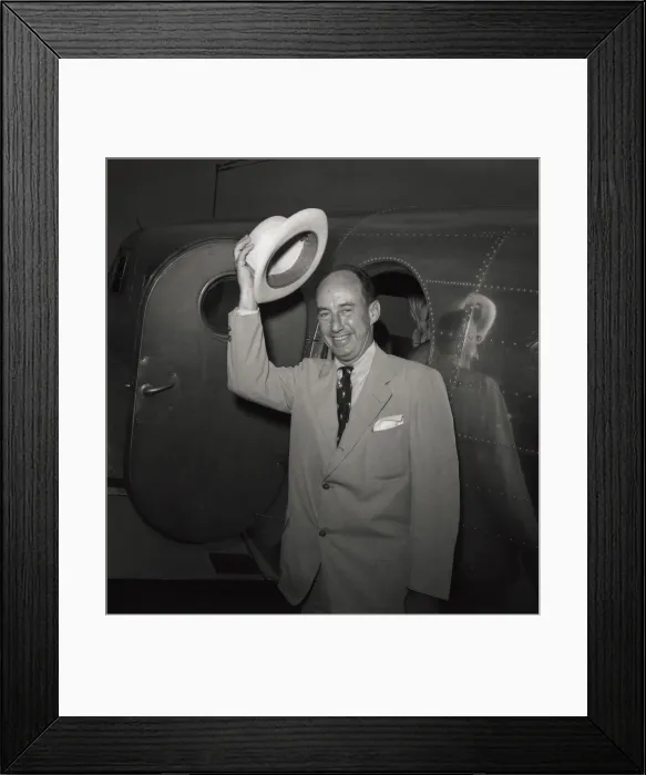 Framed Print : 1952 presidential nominee Adlai Stevenson arriving at the Democratic National Convention, Chicago