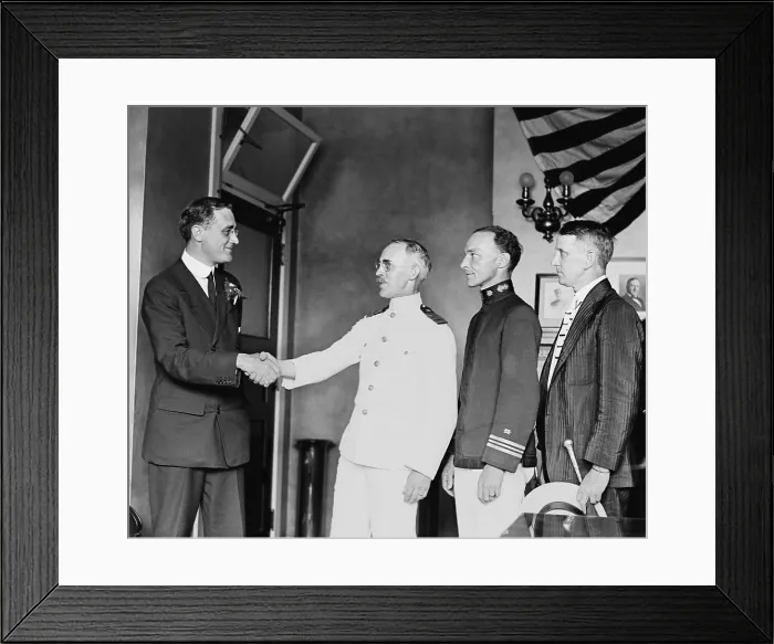 Framed Print : Franklin Roosevelt receiving official notification of his Democratic Vice Presidential nomination. July 17, 1920. (BSLOC_2015_16_114)
