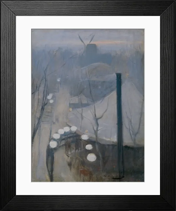 Framed Print : CASAS i CARBO, Ramon (1866-1932). Montmartre. ca. 1890. Modernism. Oil on canvas. SPAIN. Vilanova i la Geltru. Victor Balaguer Museum-Library. - P Framed Print : CASAS i CARBO, Ramon (1866-1932). Montmartre. ca. 1890. Modernism. Oil on canvas. SPAIN. Vilanova i la Geltru. Victor Balaguer Museum-Library. - P