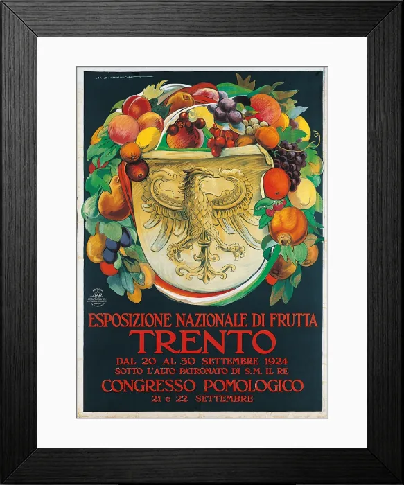 Framed Print : National Fruit Exhibition. Pomological Conference, by Marcello Dudovich, 1924, 20th Century, print, - private collection