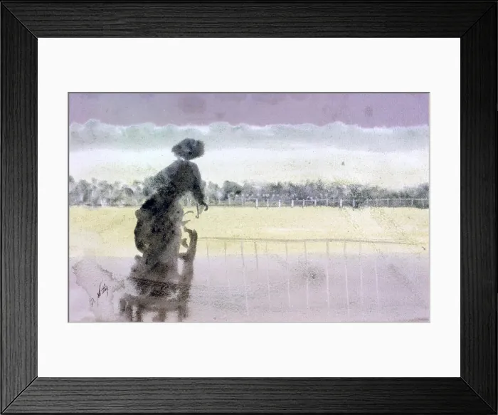 Framed Print : Study for Races (Studio per le corse), by Giuseppe De Nittis, 19th Century - Italy, Puglia, Barletta, Giuseppe De Nittis Collection. Whole artwork view