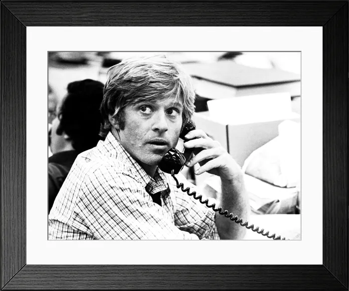 Framed Print : ALL THE PRESIDENT'S MEN, Robert Redford, 1976 Framed Print : ALL THE PRESIDENT'S MEN, Robert Redford, 1976