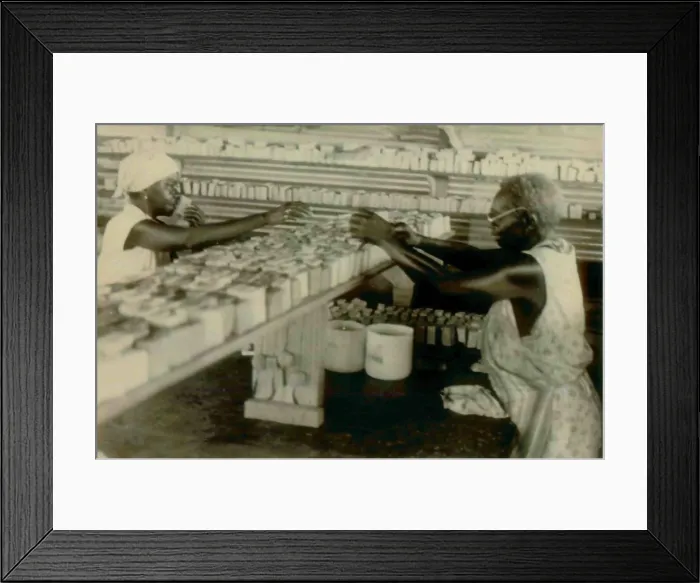Framed Print : Soap factory and workers at People's Temple Agricultural Project. Jonestown, Guyana. Nov. 1978 Framed Print : Soap factory and workers at People's Temple Agricultural Project. Jonestown, Guyana. Nov. 1978