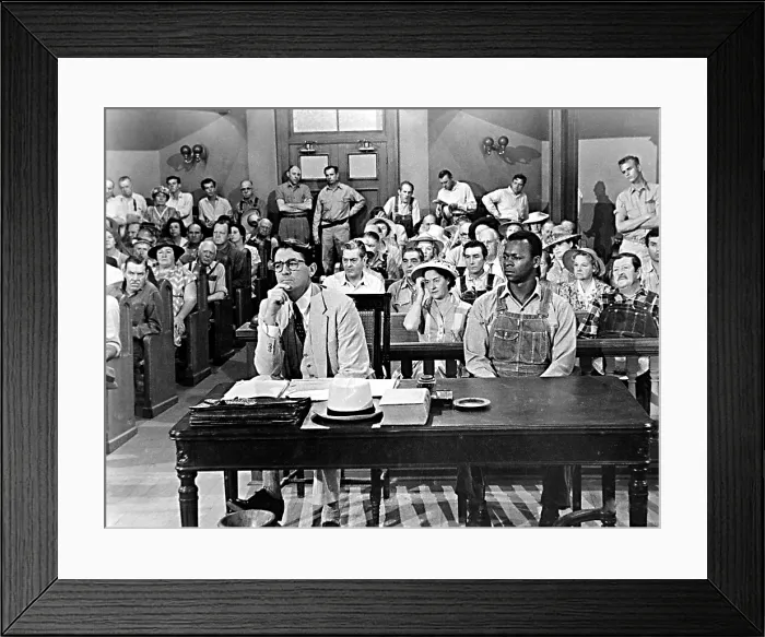 Framed Print : TO KILL A MOCKINGBIRD, Gregory Peck, Brock Peters, in the courtroom, 1962 Framed Print : TO KILL A MOCKINGBIRD, Gregory Peck, Brock Peters, in the courtroom, 1962