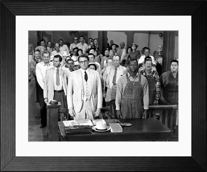 Framed Print : TO KILL A MOCKINGBIRD, Gregory Peck, Brock Peters, 1962