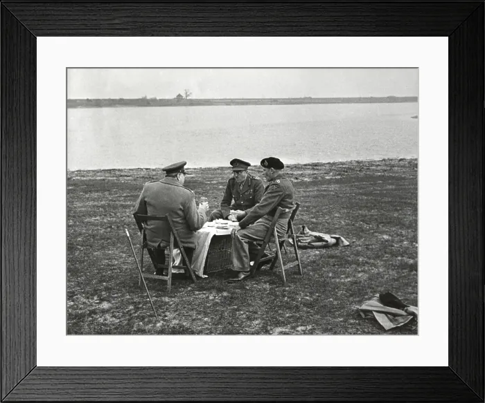 Framed Print : Picnic on the Rhine River in the Netherlands Framed Print : Picnic on the Rhine River in the Netherlands