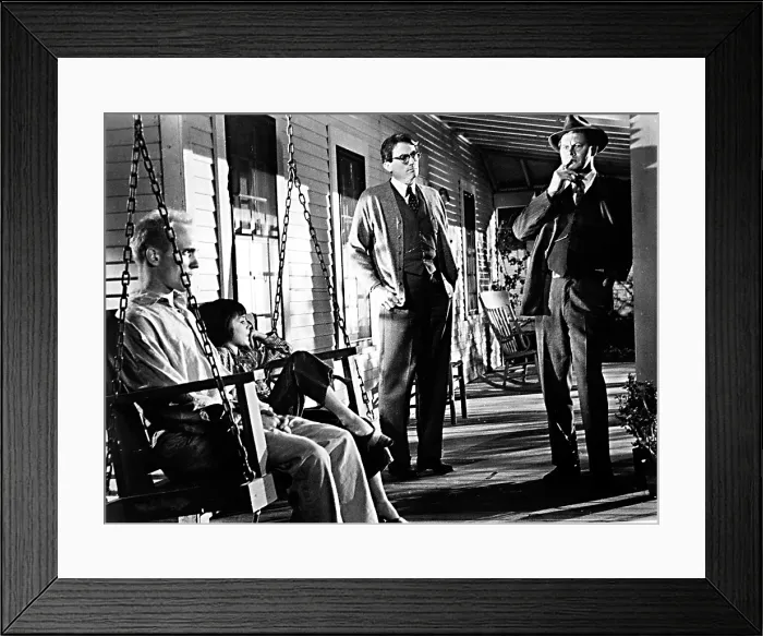 Framed Print : TO KILL A MOCKINGBIRD, Robert Duvall, Mary Badham, Gregory Peck, Frank Overton, 1962