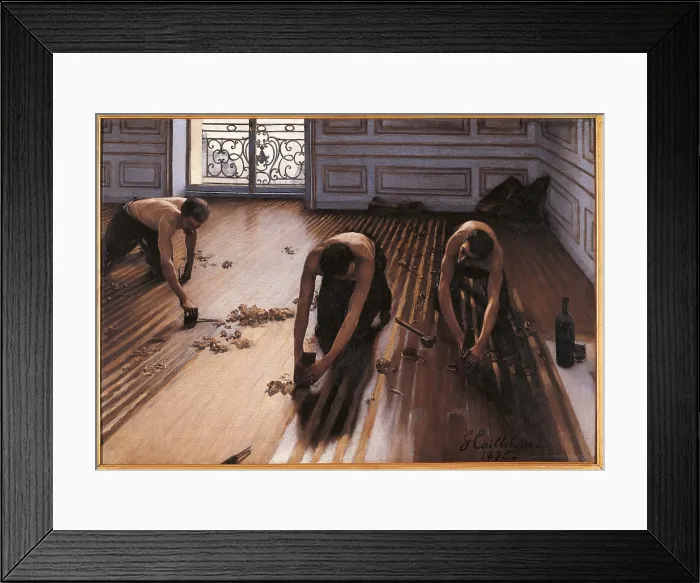 Framed Print : The Floor Planers, by Gustave Caillebotte, 1875, 19th Century, oil on canvas, cm 102 x 146, 5 - France, Ile de France, Paris, Muse dOrsay. All