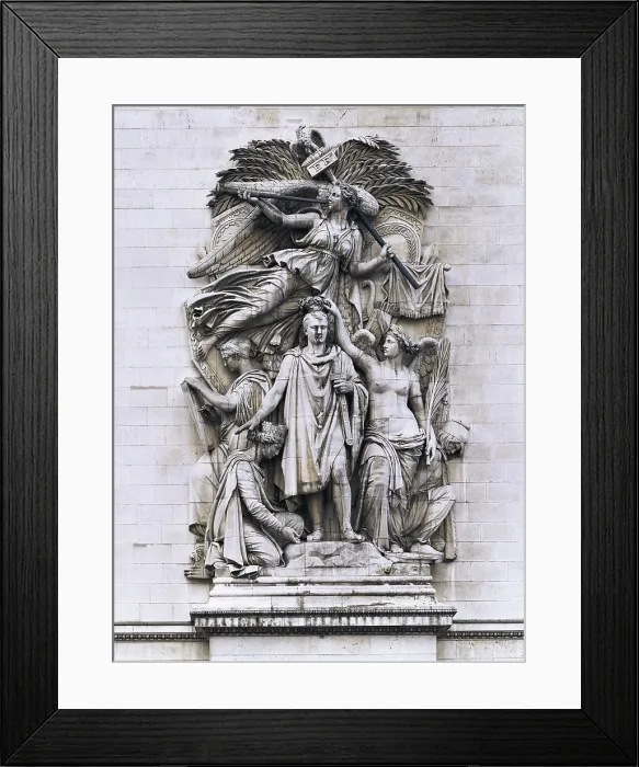 Framed Print : CORTOT, Jean-Pierre (1787-1843). The Triumph of Napoleon in 1810. 1833. FRANCE. Paris. Arc de Triomphe