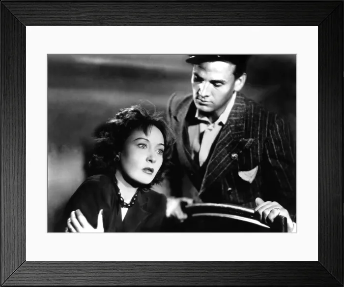 Framed Print : OSSESSIONE, Clara Calamai, Massimo Girotti, 1943