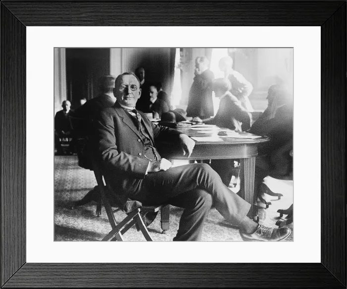 Framed Print : Inspired by the film BIRTH OF A NATION, William J. Simmons founded the second Ku Klux Klan in 1915. Photo shows Simmons in Oct Framed Print : Inspired by the film BIRTH OF A NATION, William J. Simmons founded the second Ku Klux Klan in 1915. Photo shows Simmons in Oct