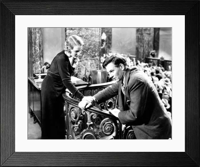Framed Print : AMERICAN MADNESS, Constance Cummings, Walter Huston, 1932