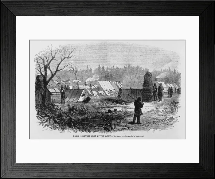 Framed Print : John H. Rock, free Black lawyer from Boston was the first African American admitted before the Supreme Court on February 2, 1865